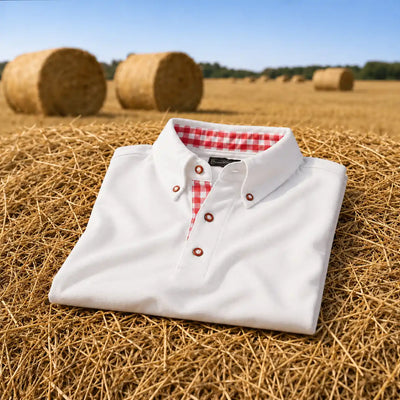 Herren Piqué Polo, weiss