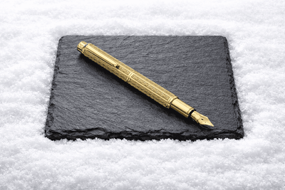 Caran d'Ache Füllfederhalter ECRIDOR CHEVRON vergoldet