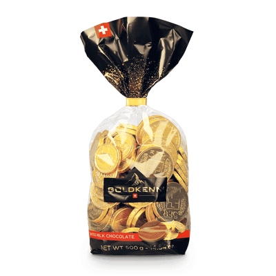 Schokoladen-Goldmünzen in Beutel, 500g