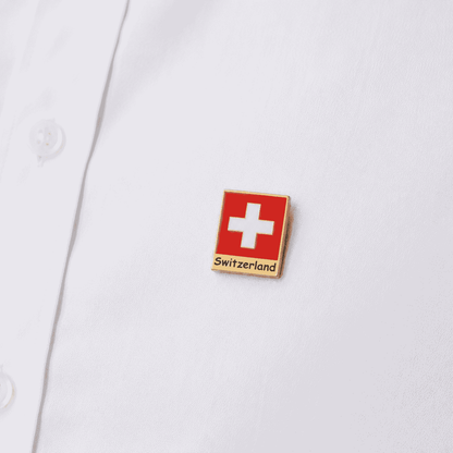 Pin Schweizerkreuz Switzerland, rot