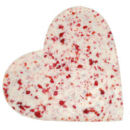 Schokoladen Herz , weisse Schokolade mit Waldbeeren